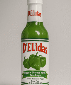 D'elidas Green Pulp Hot sauce (Picante Chombo - pulpa verde)